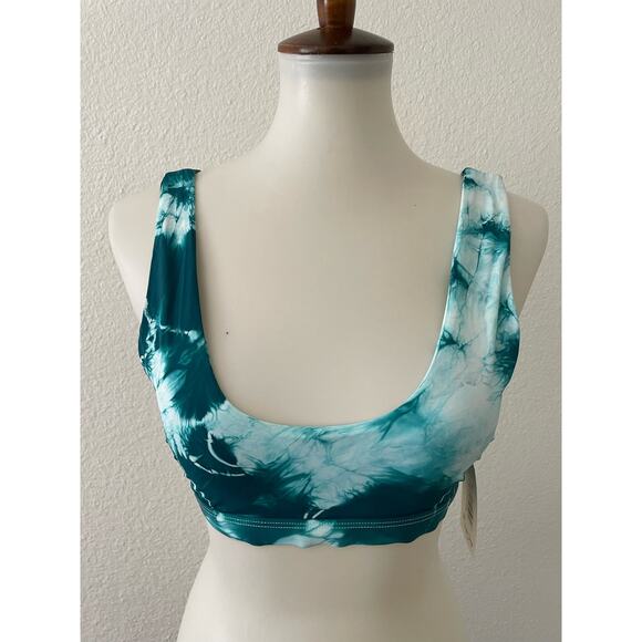 Dippin Daisys Swim Bikini Top Plunge Tie Dye Swimwear - Picture 1 of 7